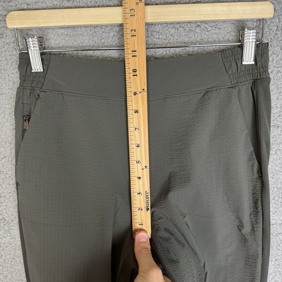 Athleta Pants Womens 2 Green Textured Brooklyn Jogger Stretch Commute Work - Picture 5 of 10